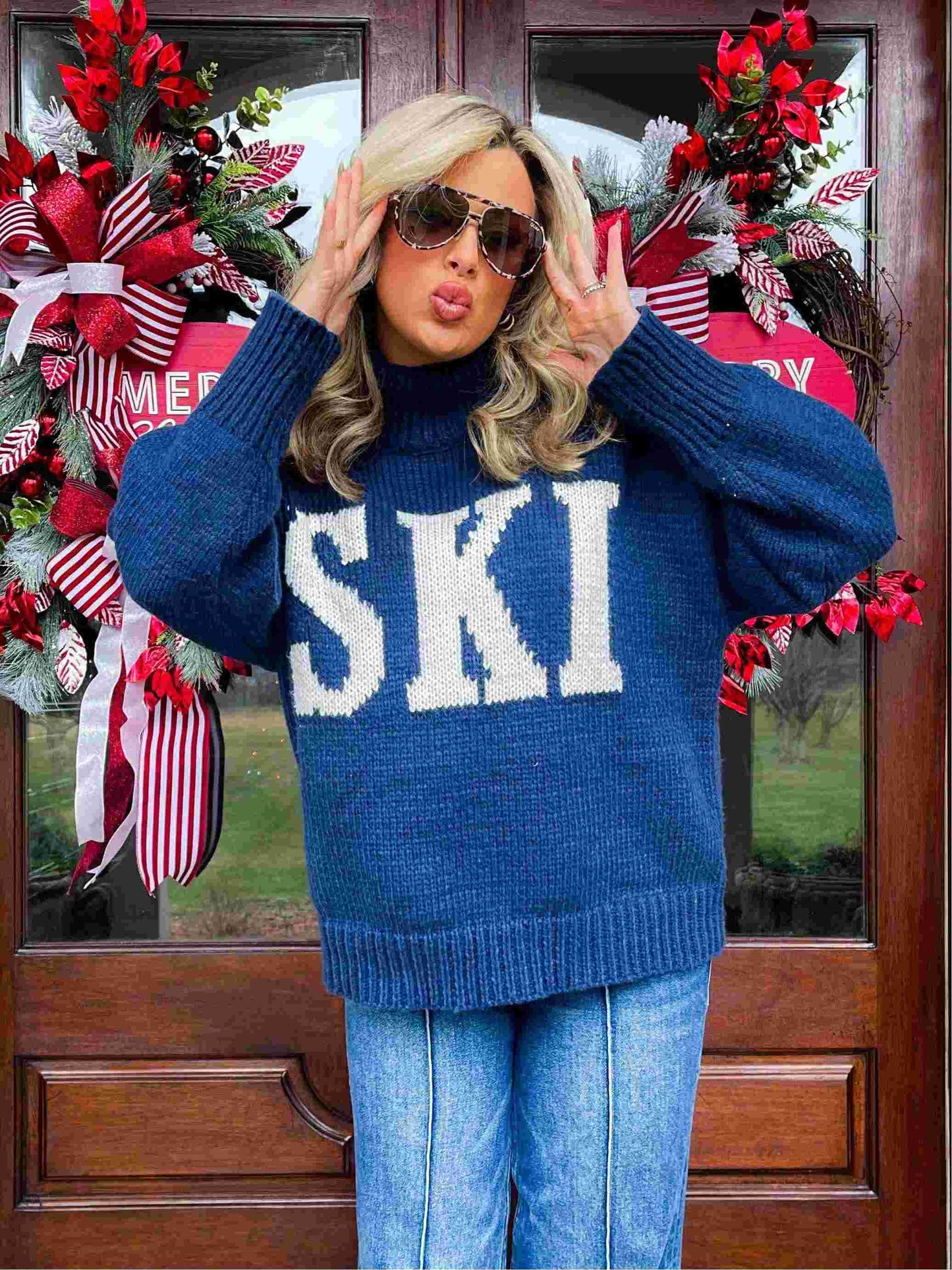 Retro Turtleneck Ski Jumper