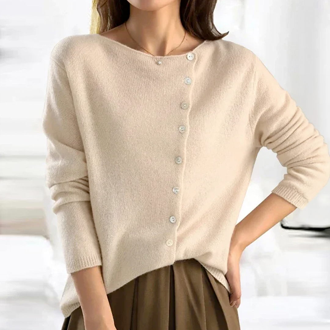 Elegant Women's Cashmere Cardigan
