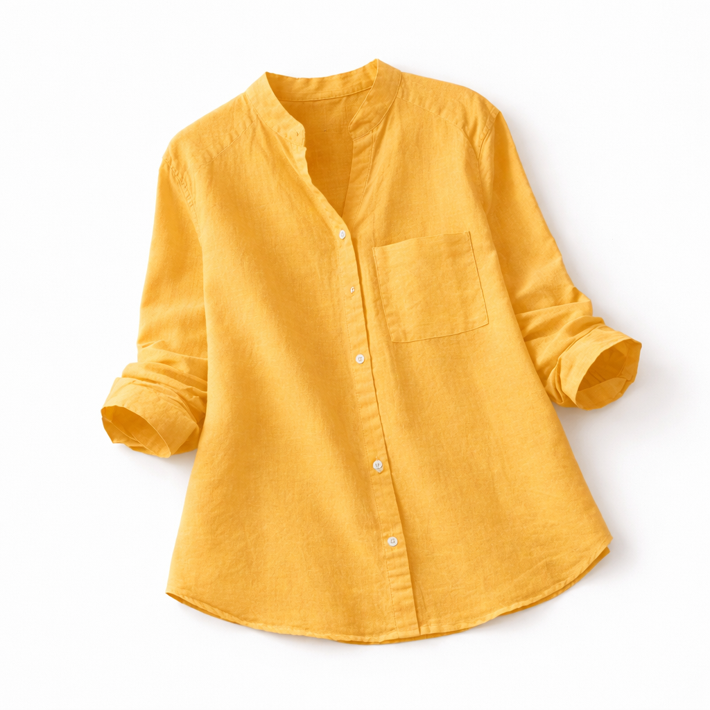 Aloyse Women's Shirt - Comfort in Breathable Cotton and Linen and Loose, Casual Cut