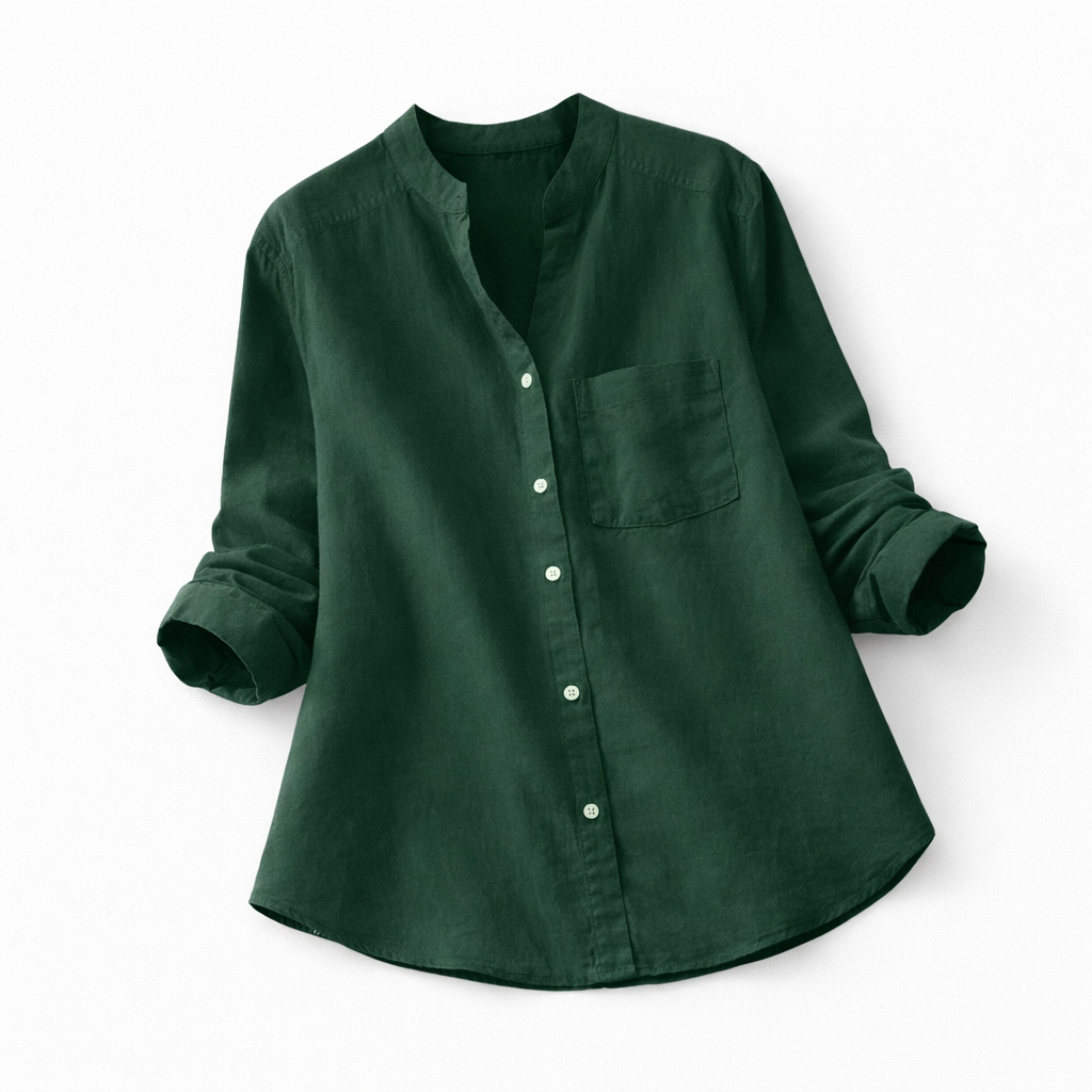 Aloyse Women's Shirt - Comfort in Breathable Cotton and Linen and Loose, Casual Cut