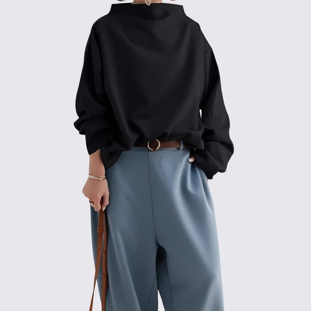 Long Sleeve Oversized Blouse for Women