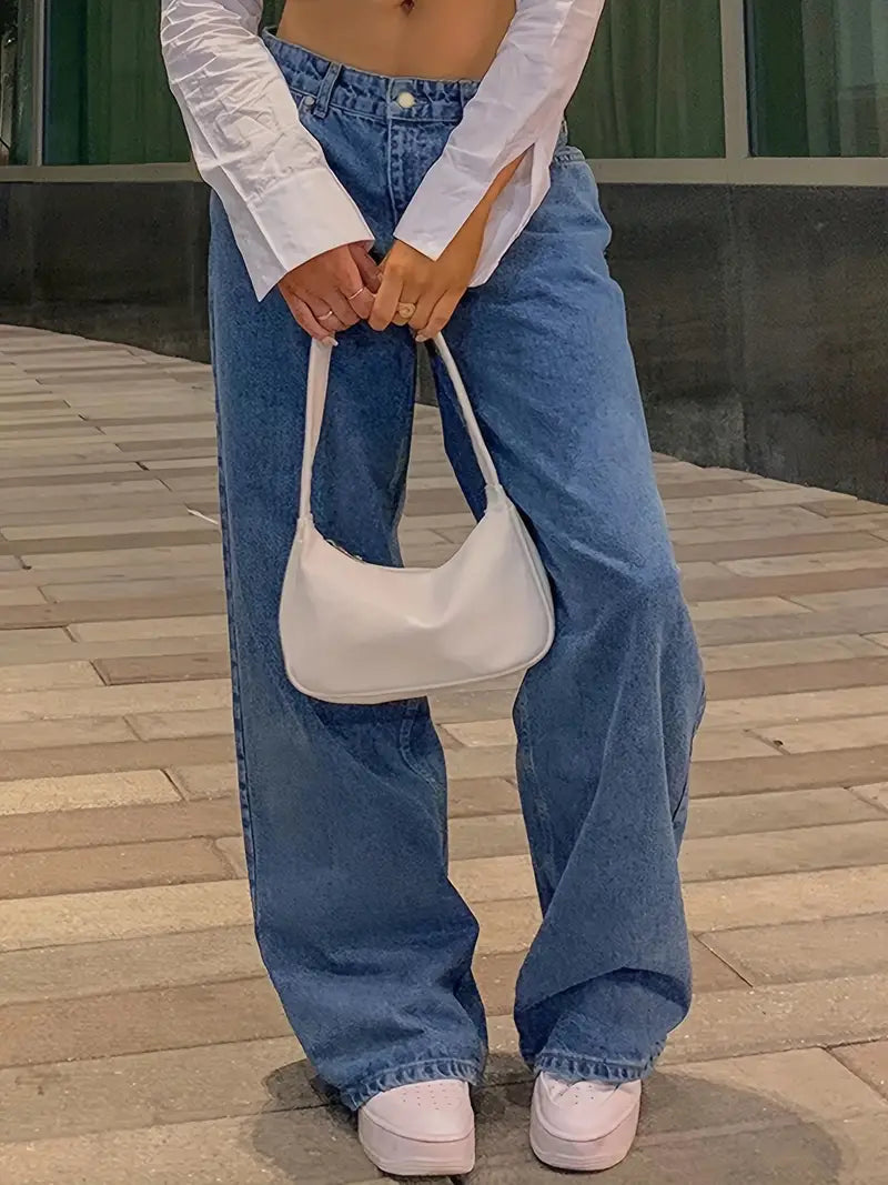Vintage Low Waist Baggy Jeans