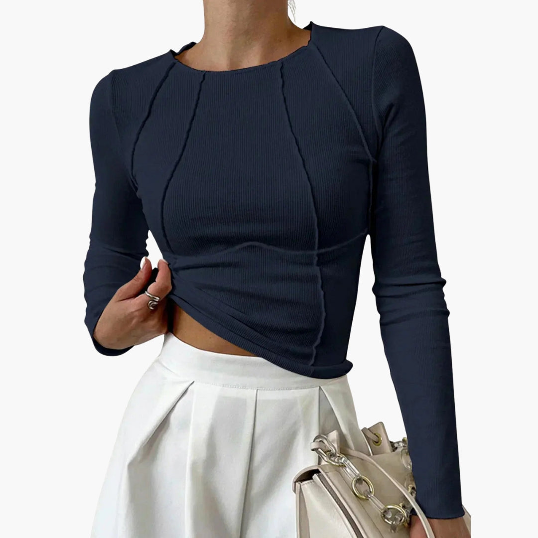 Fitted Long Sleeve Top for Women