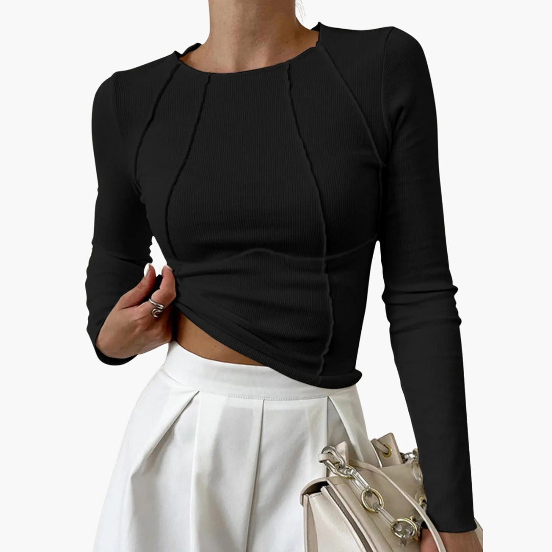 Fitted Long Sleeve Top for Women