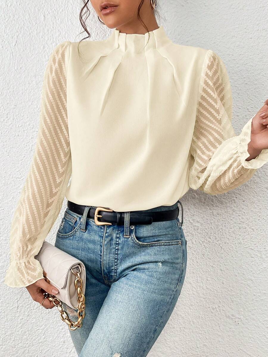 Women’s Sophisticated Sleeve Blouse – Malou Timeless Elegant Top