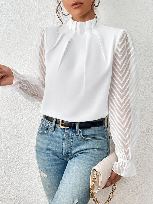 Women’s Sophisticated Sleeve Blouse – Malou Timeless Elegant Top