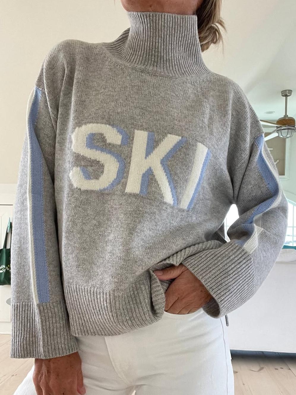 Retro Turtleneck Ski Jumper