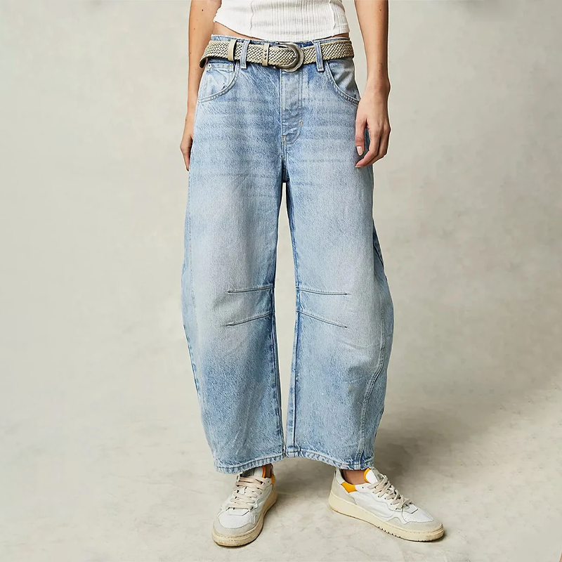 Women's Casual wide-leg jeans for comfort