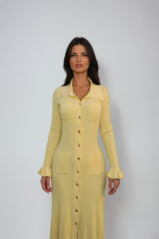 Sylvie Knit Smart Casual Summer Midi Dress