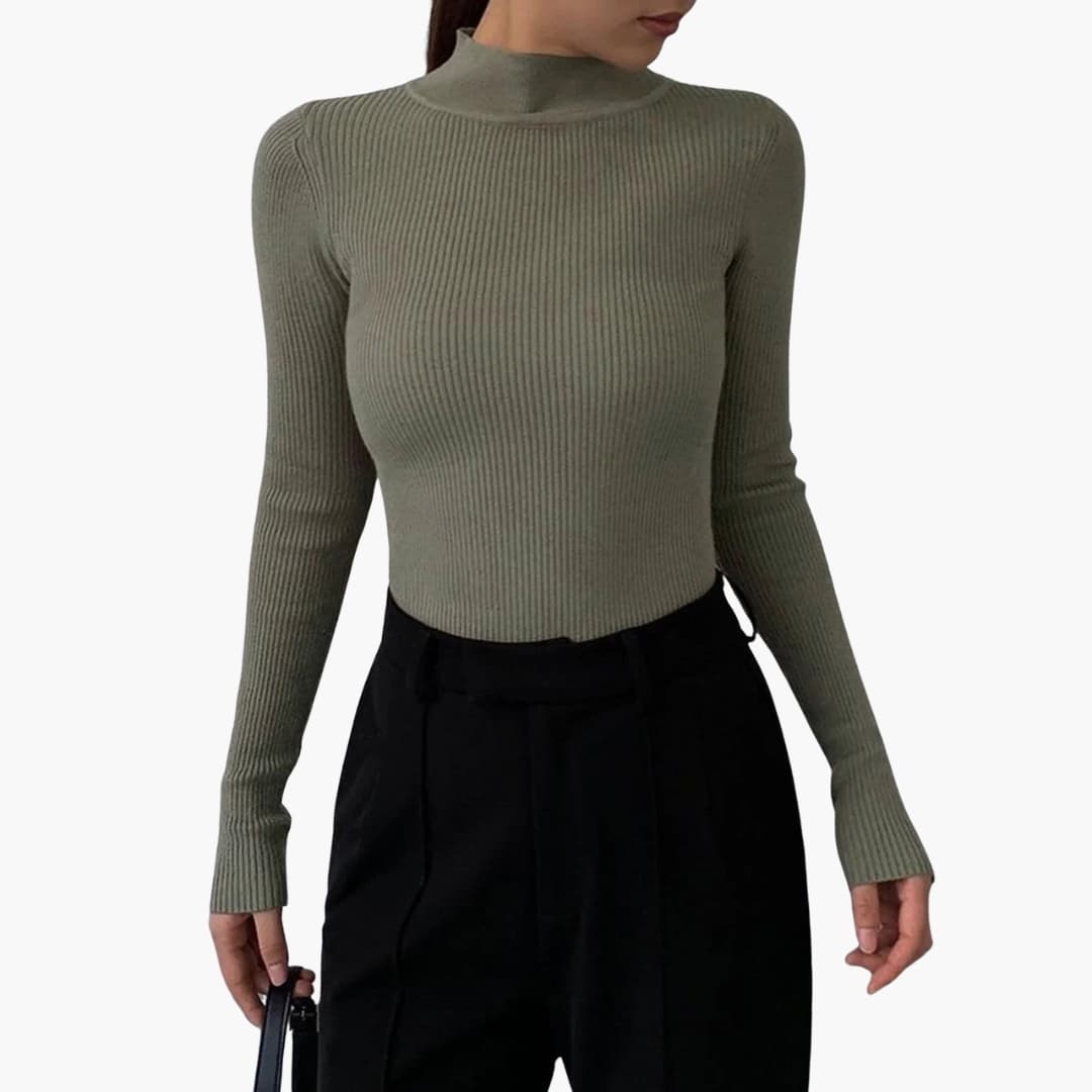Fitted Long Sleeve Top for Women
