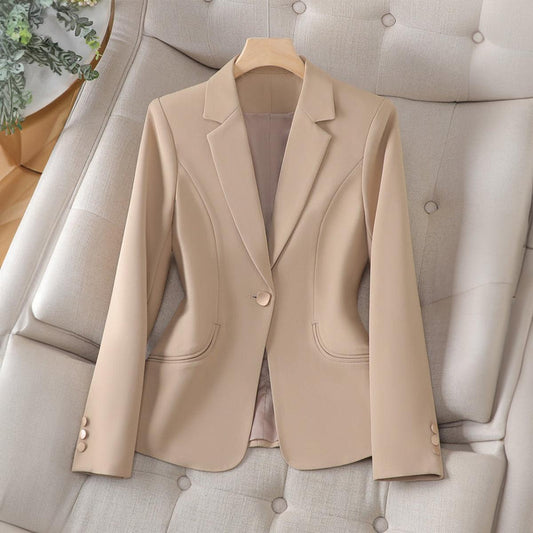 Lapel Collar Slim Fit Blazer for Women