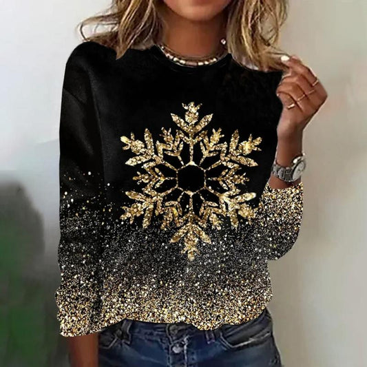 Eugèva - Snowflake Sequin Sweater
